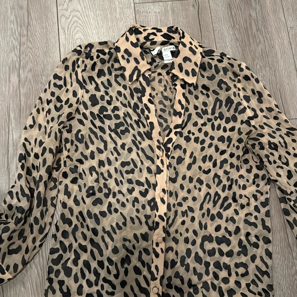 Alice + Olivia Leopard Shirt